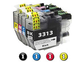 Compatible Brother LC3313 ink cartridges 4 Pack Combo (1BK/1C/1M/1Y)